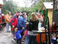 A hive of activity around Parracombe School's Mint Club table