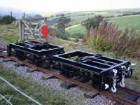 The new bogies immediately after arrival from Bratton Works