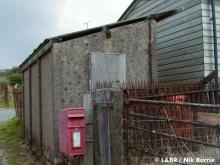 The old Southern Railway waiting shelter at Parracombe Halt