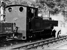 Lew in the 1930s at Woody Bay