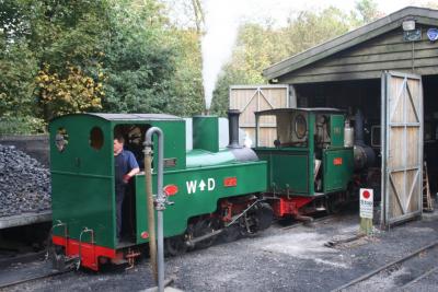 Axe (left) and Sid on Shed at Woody Bay, 19 September 2009 - Photo by Tony Nicholson