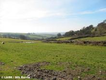 The view across the new formation towards the A39 and Kentisbury