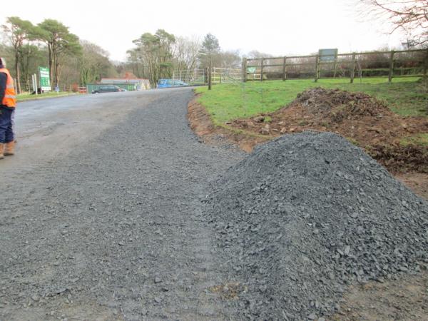 The new alignment will improve parking, 9th January 2014