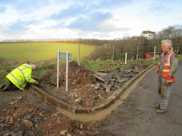 The new corner takes shape, 9th January 2014