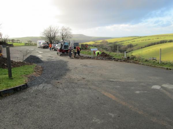 The left hand entrance is now almost complete, 9th January 2014