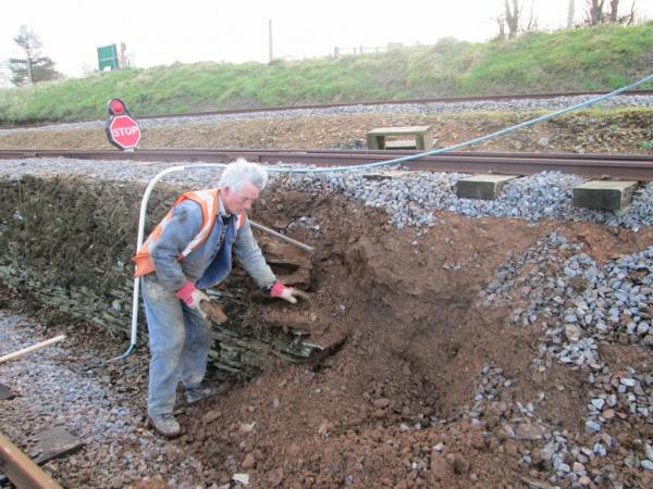Recovering the wall stones, 23rd January 2014