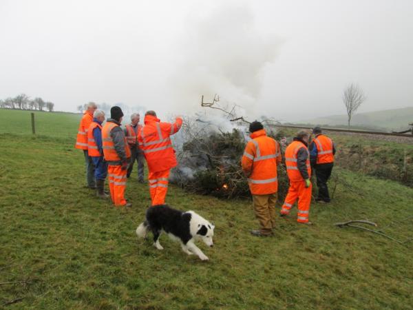 Burning cuttings, 30th January 2014
