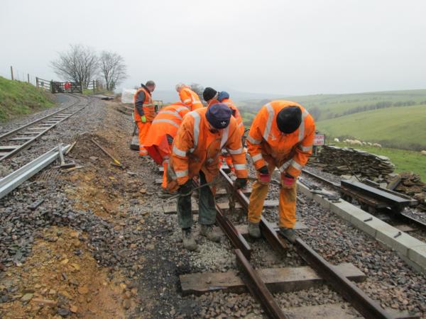 Measuring the rail length, 6th March 2014